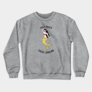 Folly Beach South Carolina Mermaid Crewneck Sweatshirt